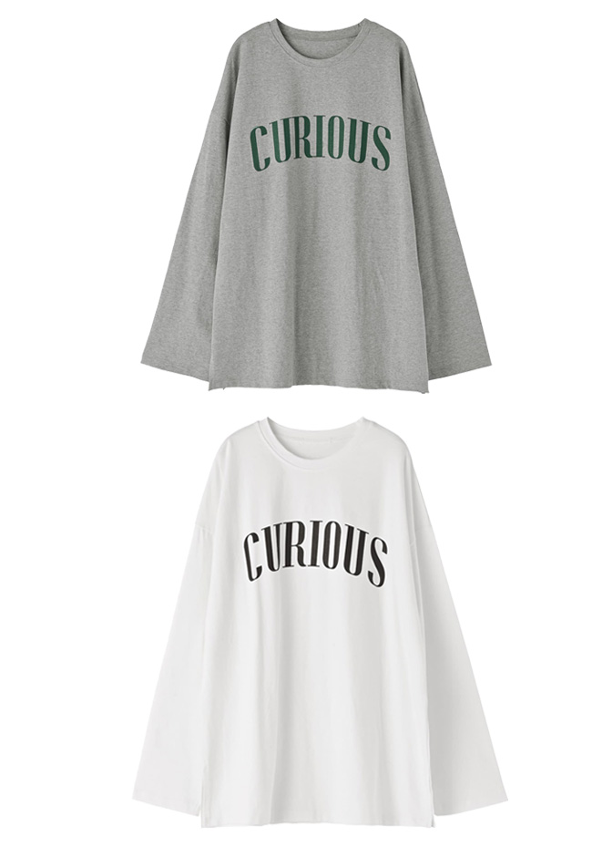 CURIOUS長袖ロゴTシャツ